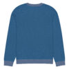 Knitted crew neck sweater Unisex - Blue Kiss - Image 6