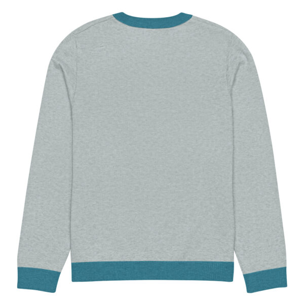 Knitted crew neck sweater Unisex - My Home is the Sea - Image 6