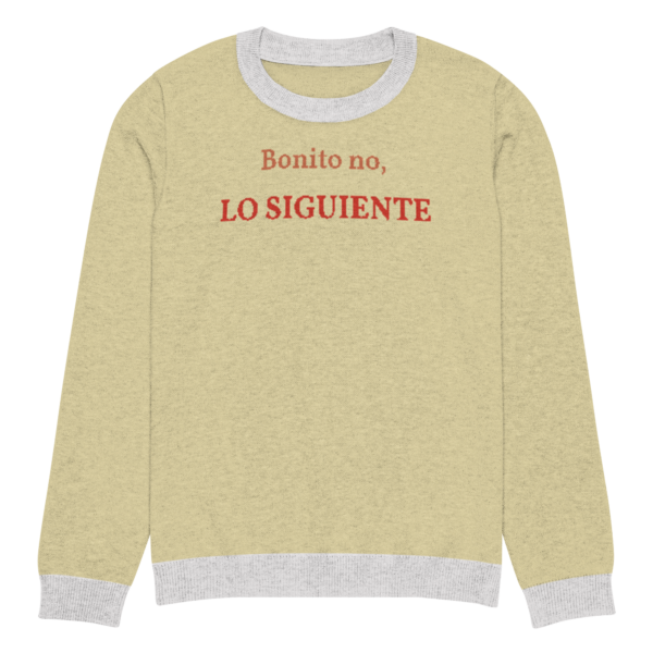 Knitted crew neck sweater Unisex - Bonito No - Image 5