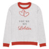 Knitted crew neck sweater Unisex - You are My Lobster - Image 5