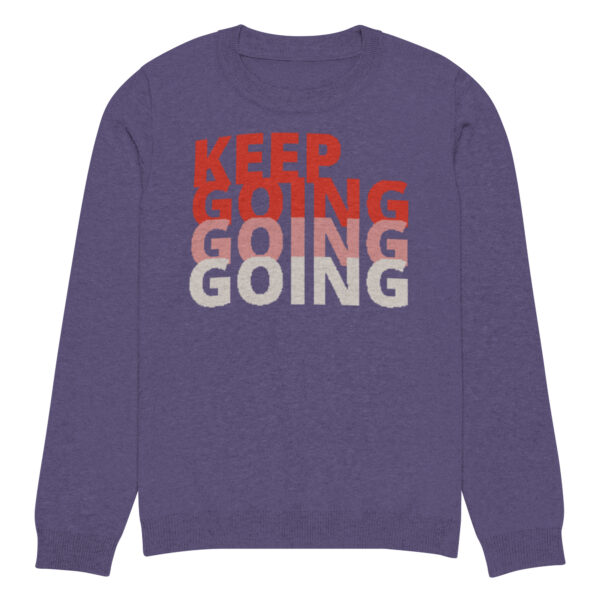Knitted crew neck sweater Unisex - Keep Going - Image 5