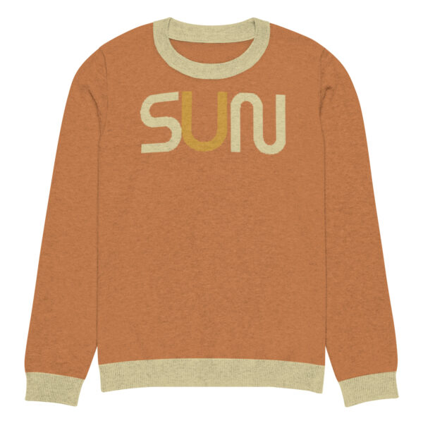 Knitted crew neck sweater Unisex - Sun - Image 5