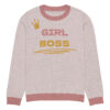 Knitted crew neck sweater - Girl Boss - Image 5