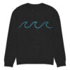 Knitted crew neck sweater Unisex - Waves - Image 5