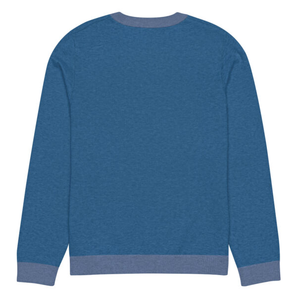 Knitted crew neck sweater Unisex - Blue Kiss - Image 4