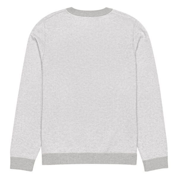 Knitted crew neck sweater Unisex - Dentistry Red and Gray - Image 4