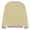 Knitted crew neck sweater Unisex - Yellow Wave - Image 4