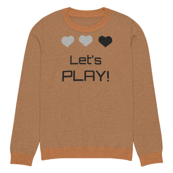 Knitted crew neck sweater Unisex - Let's Play - Image 3