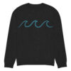 Knitted crew neck sweater Unisex - Waves - Image 3