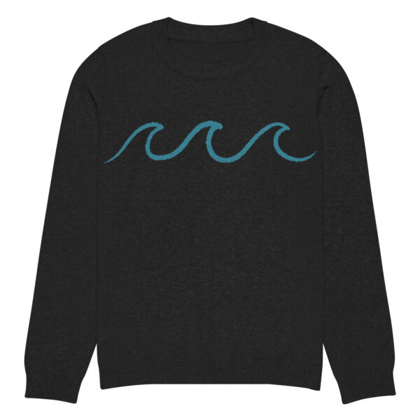 Knitted crew neck sweater Unisex - Waves - Image 3