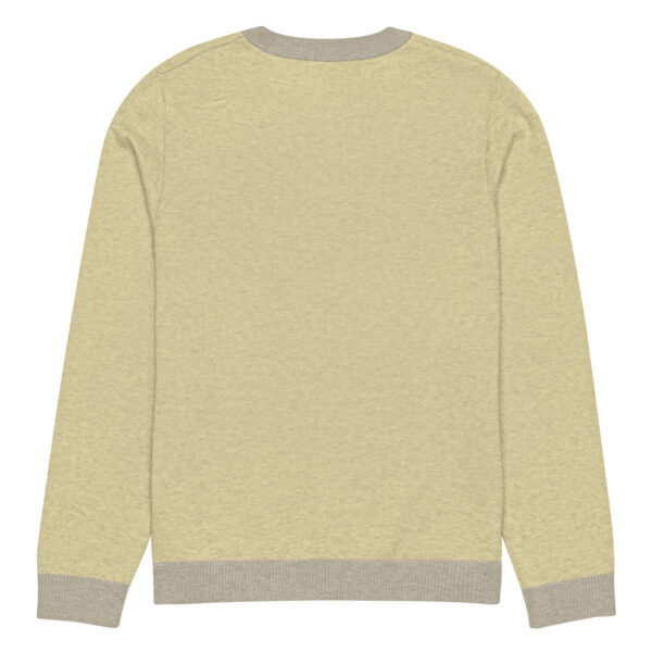 Knitted crew neck sweater Unisex - Yellow Ice Cream - Image 10