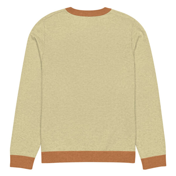 Knitted crew neck sweater Unisex - Yellow Sea - Image 10