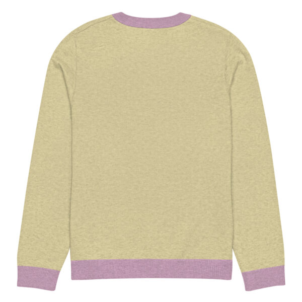 Knitted crew neck sweater Unisex - Yellow Wave - Image 10