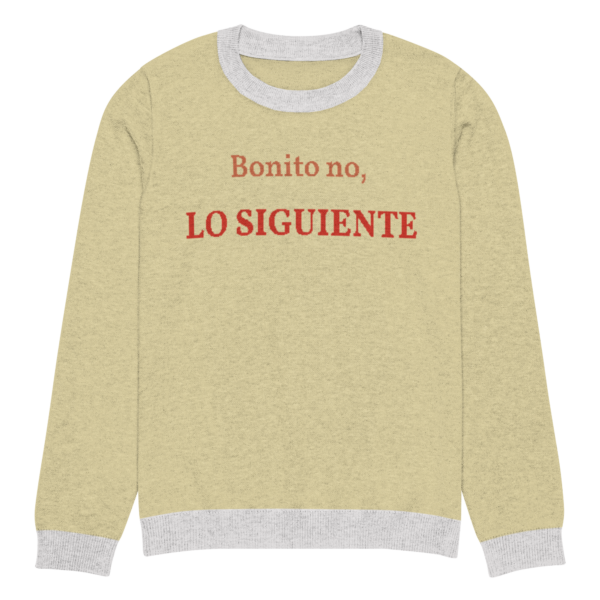 Knitted crew neck sweater Unisex - Bonito No - Image 9