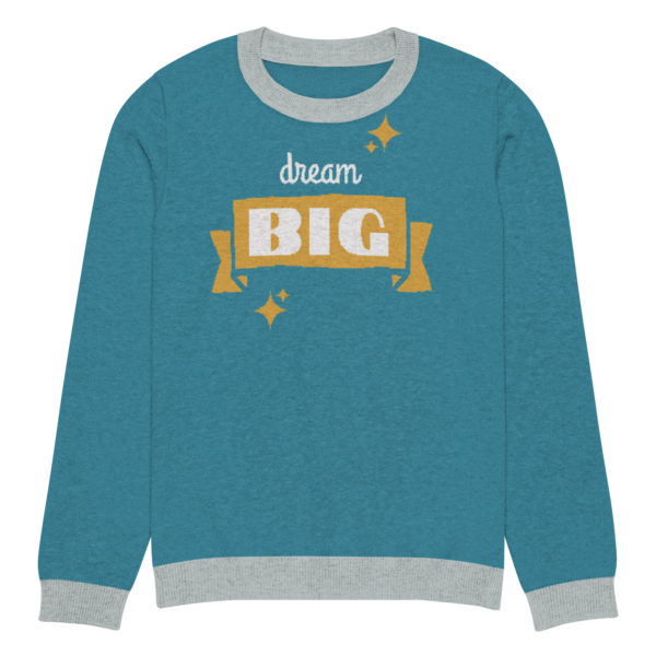 Knitted crew neck sweater Unisex - Dream Big - Image 9