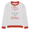 Knitted crew neck sweater Unisex - You are My Lobster - Image 9