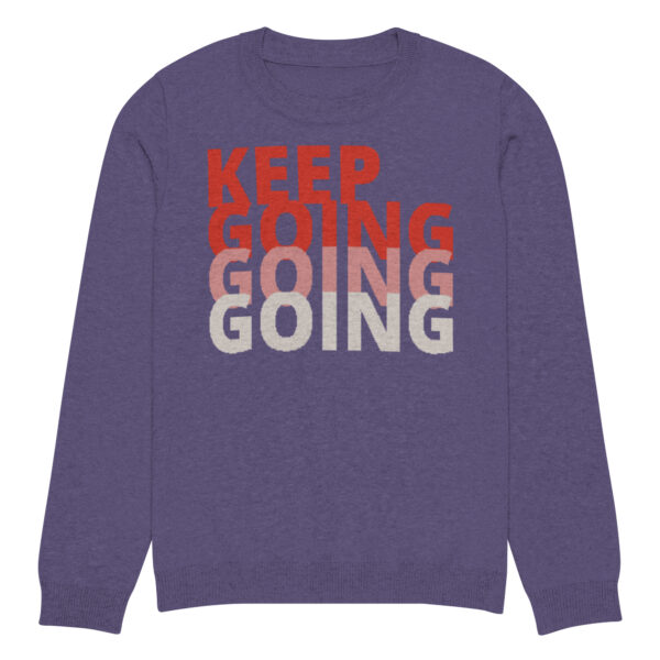 Knitted crew neck sweater Unisex - Keep Going - Image 9