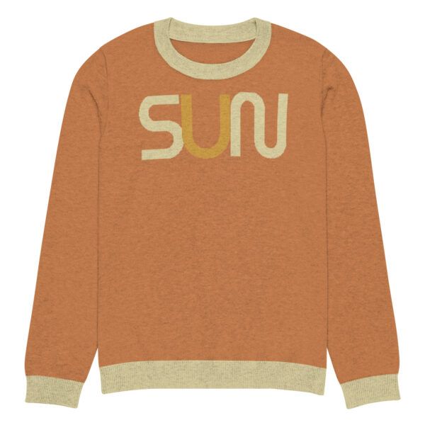 Knitted crew neck sweater Unisex - Sun - Image 9