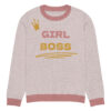 Knitted crew neck sweater - Girl Boss - Image 9