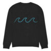 Knitted crew neck sweater Unisex - Waves - Image 9