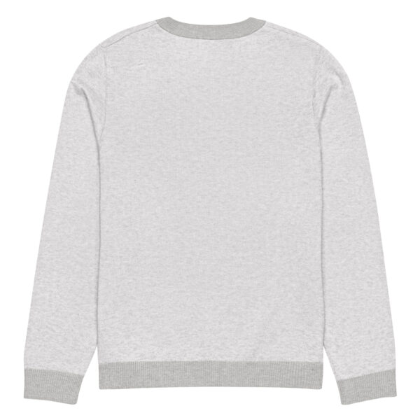 Knitted crew neck sweater Unisex - Dentistry Red and Gray - Image 2