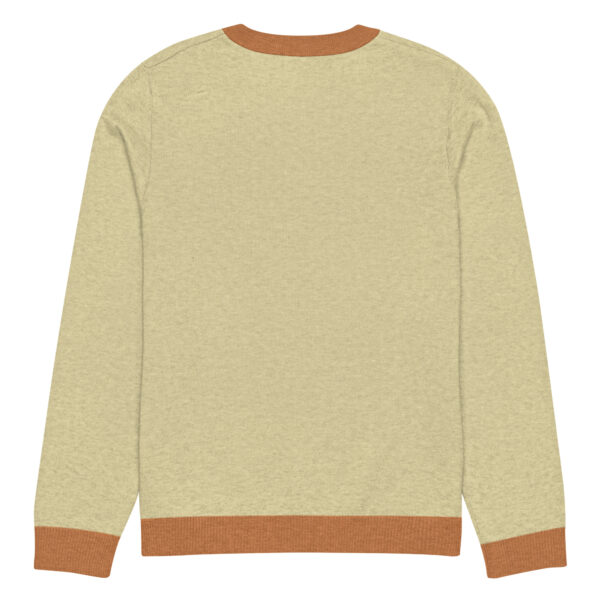 Knitted crew neck sweater Unisex - Yellow Sea - Image 2