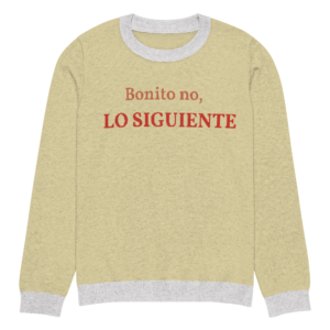 Knitted crew neck sweater Unisex - Bonito No