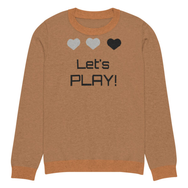 Knitted crew neck sweater Unisex - Let's Play