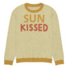 Knitted crew neck sweater Unisex - Sun Kissed