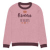 Knitted crew neck sweater - Queen of Hearts