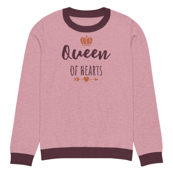 Knitted crew neck sweater - Queen of Hearts