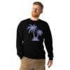 Crew neck sweatshirt Unisex - Palm Trees - Image 4