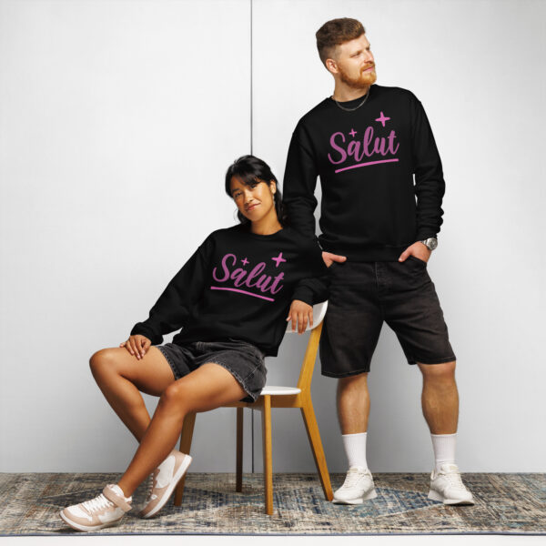 Crew neck sweatshirt Unisex - Salut - Image 2