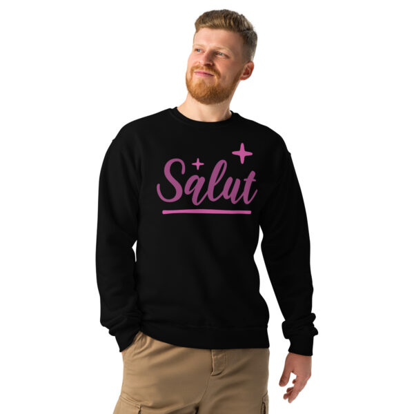 Crew neck sweatshirt Unisex - Salut - Image 4
