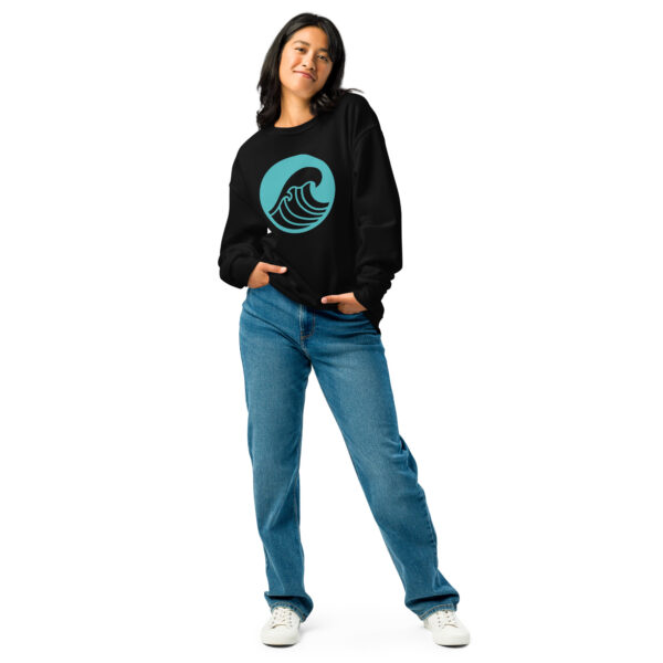 Crew neck sweatshirt Unisex - Wave - Image 3