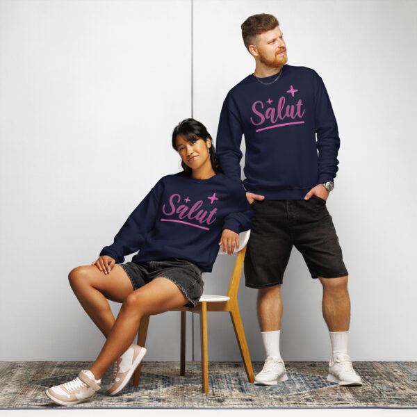 Crew neck sweatshirt Unisex - Salut - Image 7