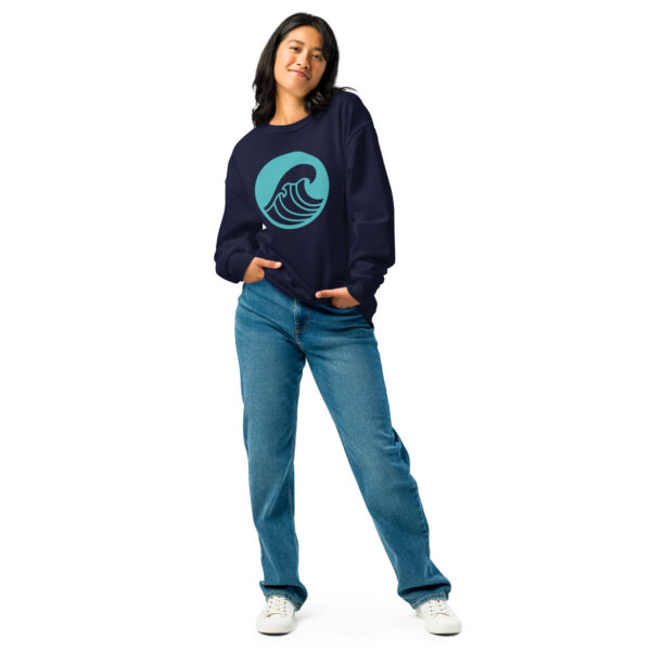 Crew neck sweatshirt Unisex - Wave - Image 6