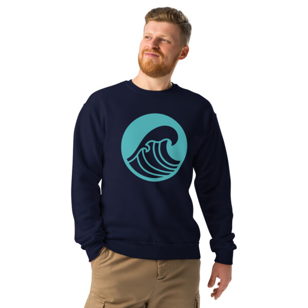 Crew neck sweatshirt Unisex - Wave - Image 7