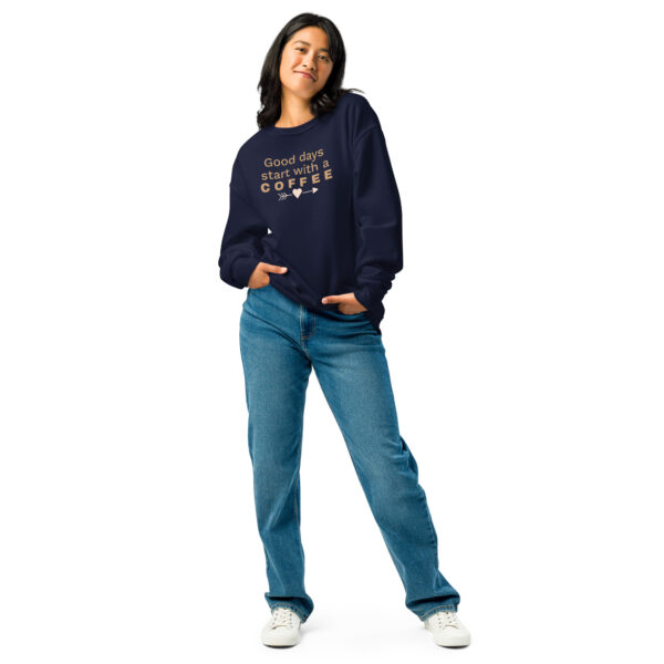 Crew neck sweatshirt - Good Days Start With Coffee - Image 7