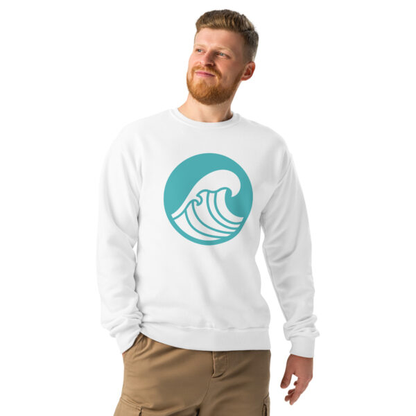 Crew neck sweatshirt Unisex - Wave - Image 11
