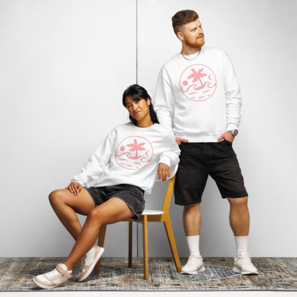 Crew neck sweatshirt Unisex - Beach and Sun - Image 9