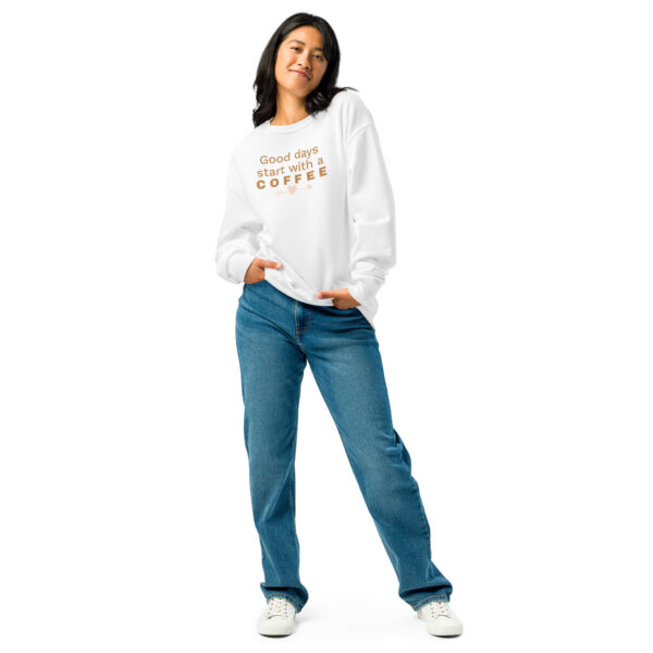 Crew neck sweatshirt - Good Days Start With Coffee - Image 11