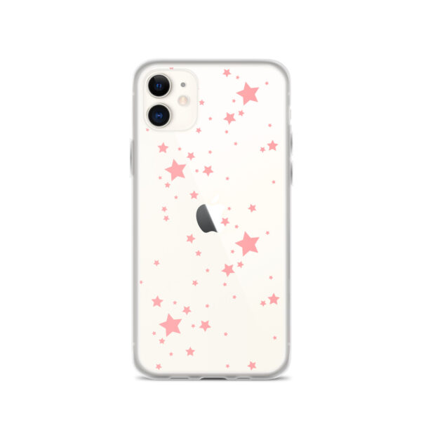 Case for iPhone® - Clear Pink Stars - Image 5