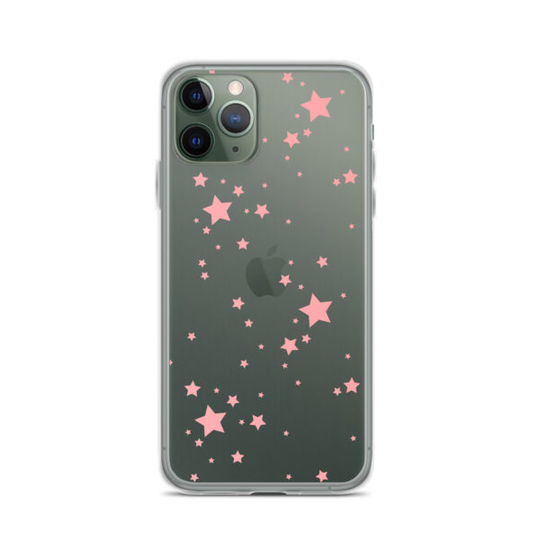 Case for iPhone® - Clear Pink Stars - Image 3