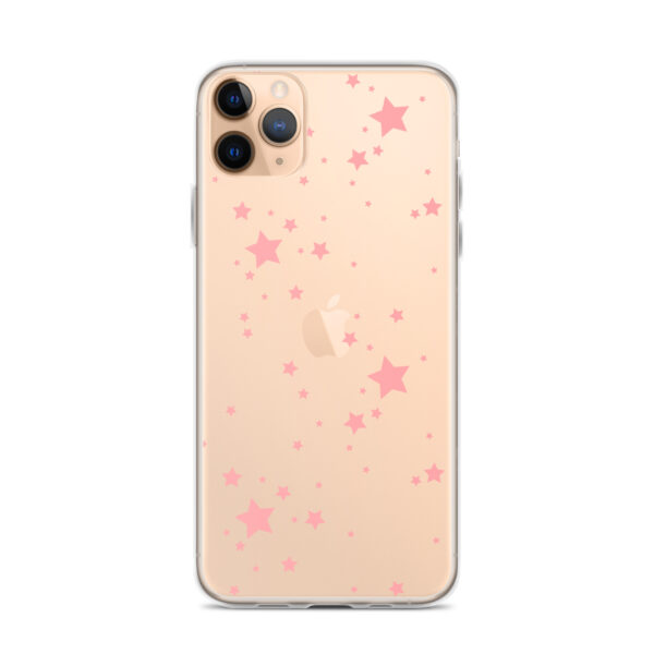 Case for iPhone® - Clear Pink Stars - Image 2