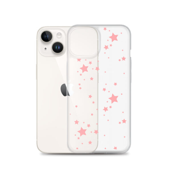 Case for iPhone® - Clear Pink Stars - Image 30
