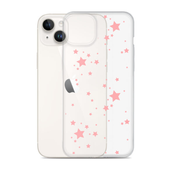 Case for iPhone® - Clear Pink Stars - Image 24