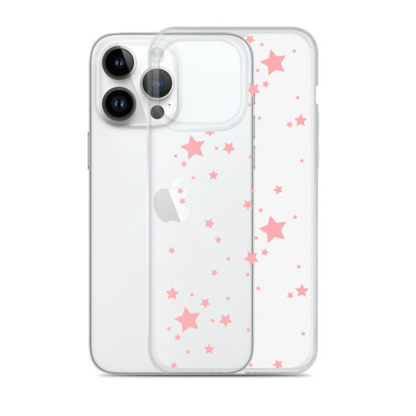 Case for iPhone® - Clear Pink Stars - Image 26