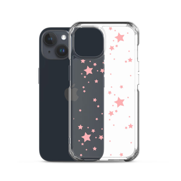 Case for iPhone® - Clear Pink Stars - Image 38