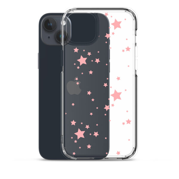 Case for iPhone® - Clear Pink Stars - Image 32